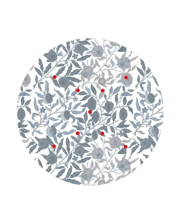 Rose-One compleet rond plafondkap-kit 400 mm. met 9 gaten in X vorm en 4 zijgaten - PROMO