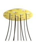Rose-One compleet rond plafondkap-kit 400 mm. met 9 gaten in X vorm en 4 zijgaten - PROMO