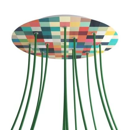 Rose-One compleet rond plafondkap-kit 400 mm. met 12 gaten en 4 zijgaten - PROMO