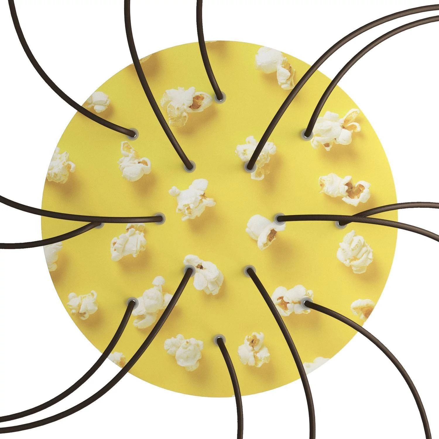 Rose-One compleet rond plafondkap-kit 400 mm. met 14 gaten en 4 zijgaten - PROMO