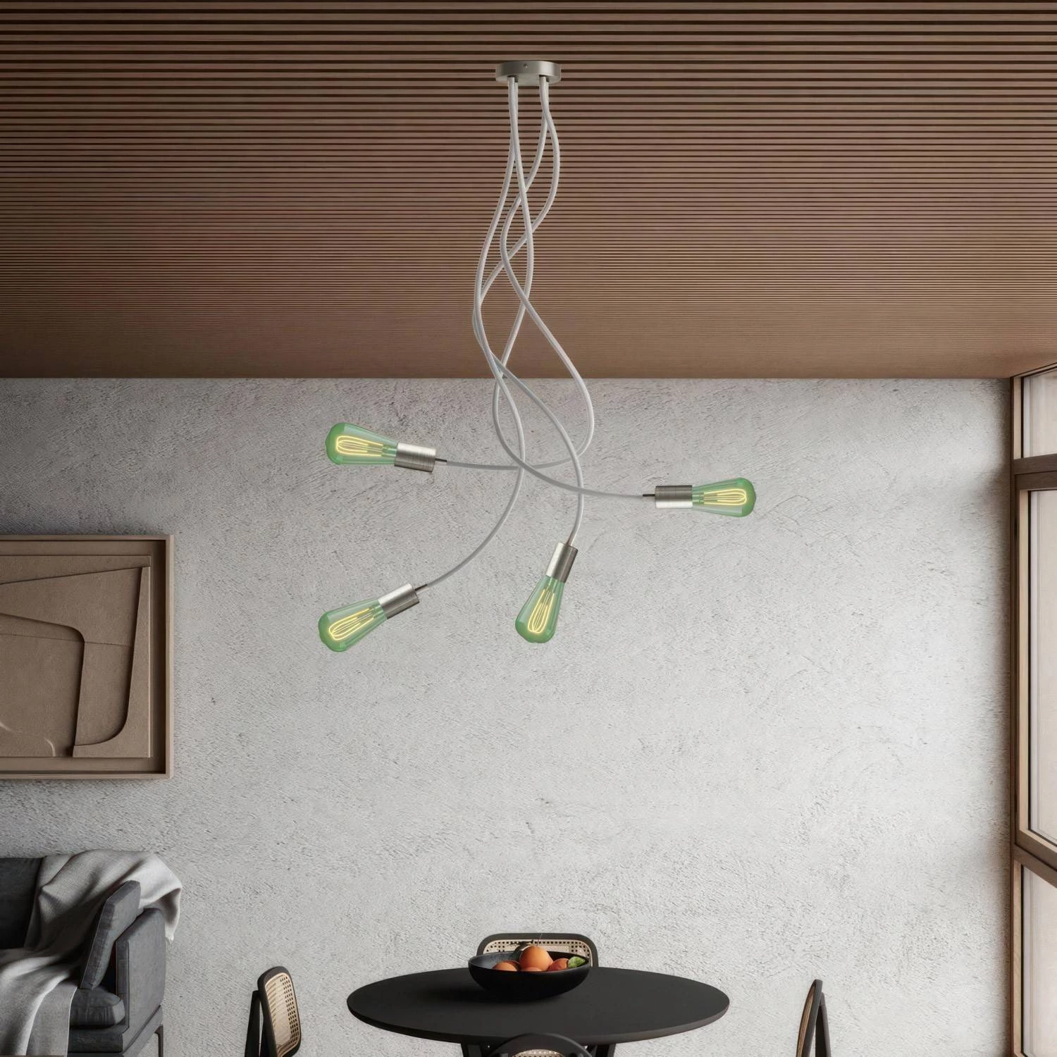 Creative Flex 90 cm plafondlamp met LED ST64 gloeilamp