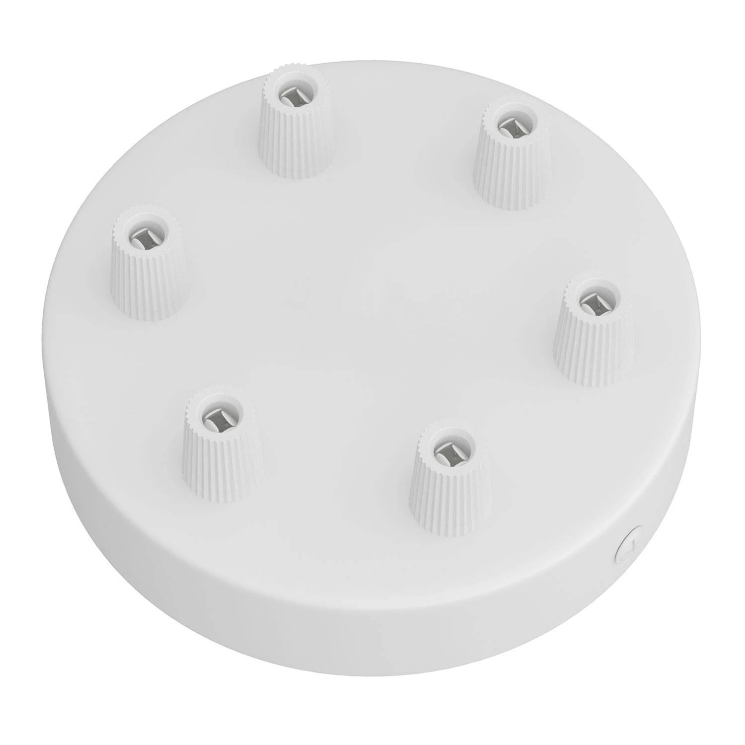 Strak design 6-gaats 120 mm. cilindrische metalen plafondkap