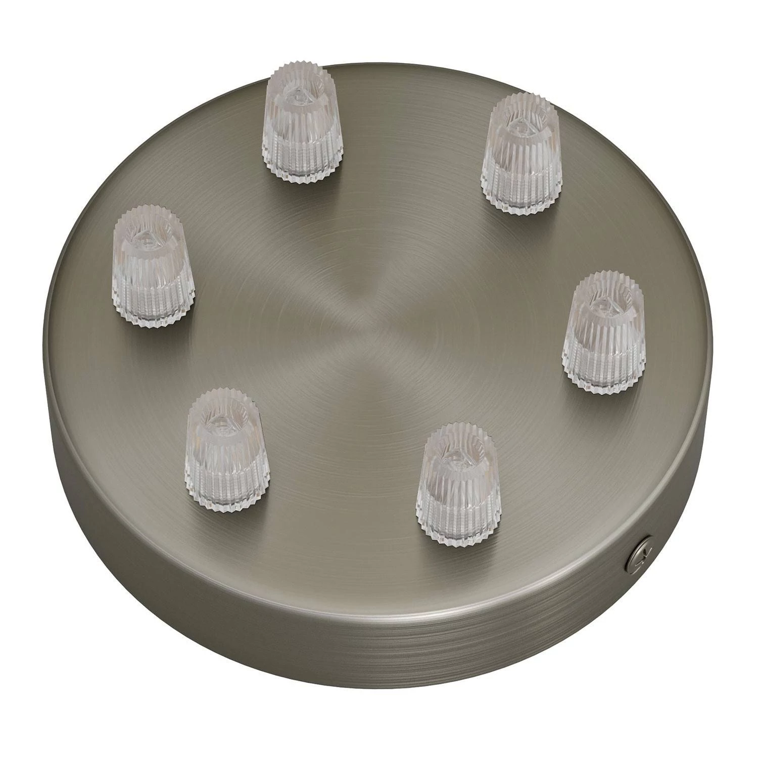 Strak design 6-gaats 120 mm. cilindrische metalen plafondkap