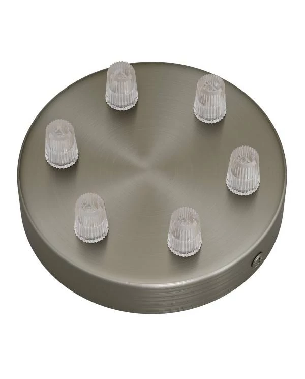 Strak design 6-gaats 120 mm. cilindrische metalen plafondkap