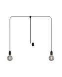 T-Snake EIVA Buitenlamp IP65 met 2 lichten met rozet