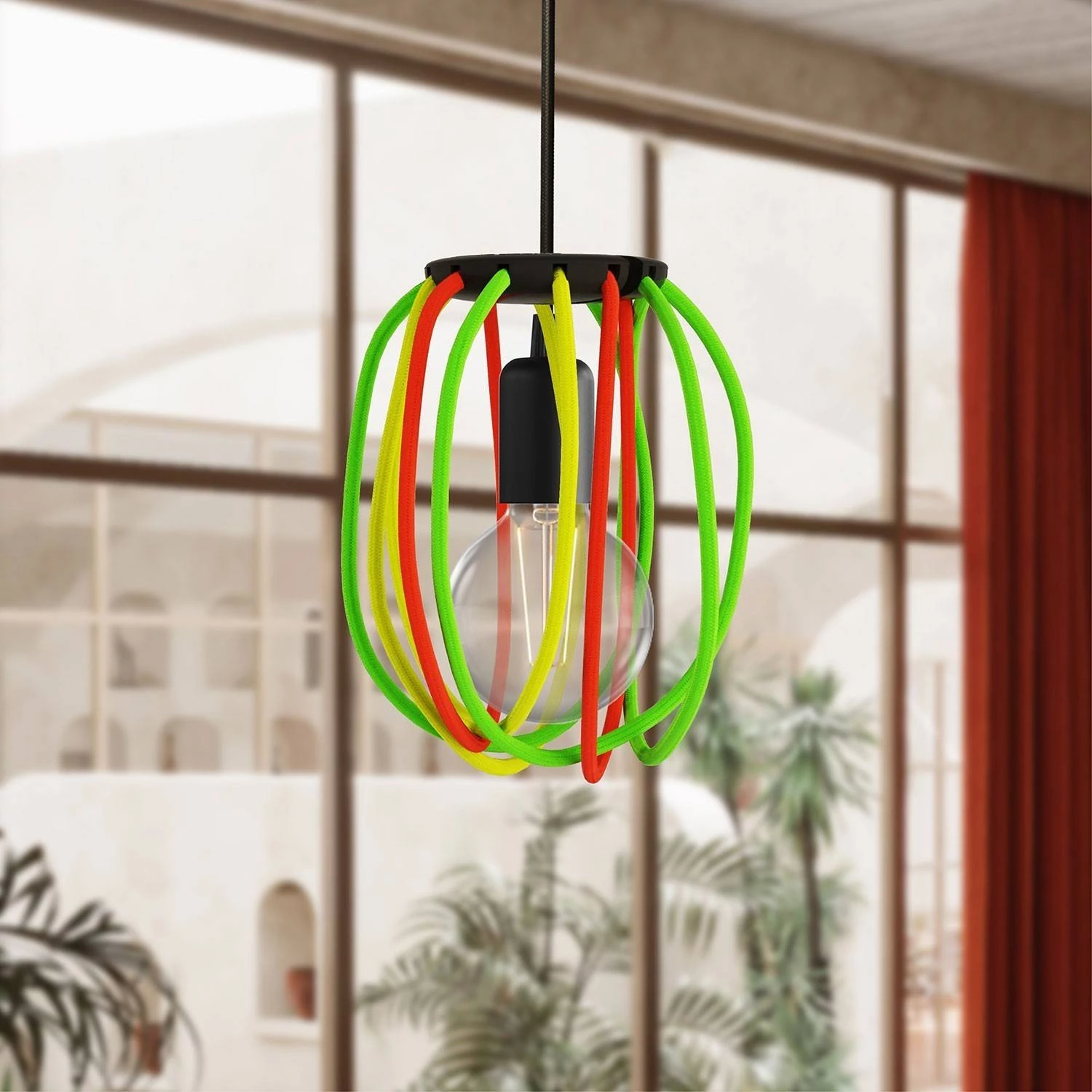 Zwarte Cablò lampenkap 50 cm