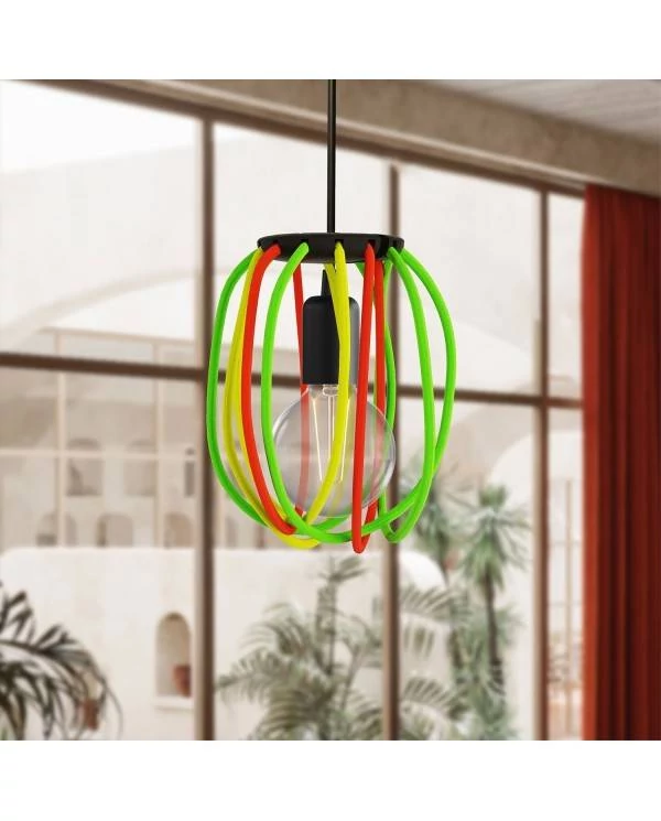 Zwarte Cablò lampenkap 50 cm