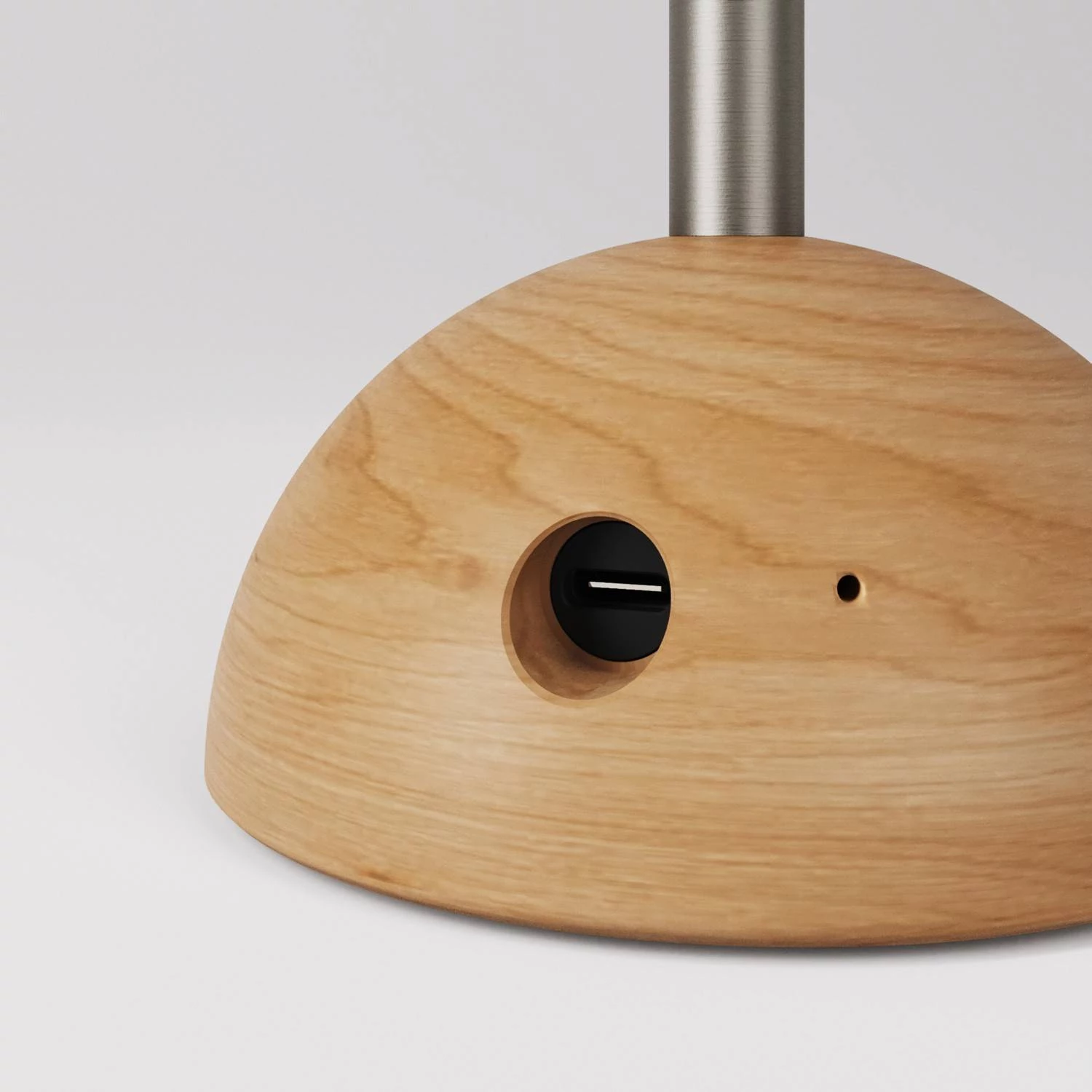 Draagbare en oplaadbare Cabless02 Lamp met zilveren halve gloeilamp
