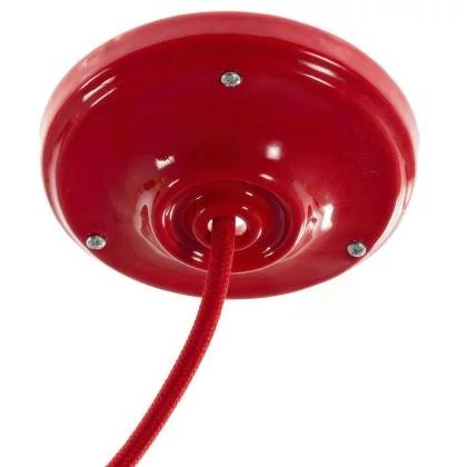 Porseleinen plafondkap kit - rood