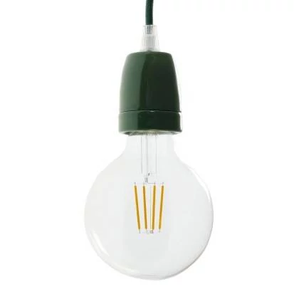 Porseleinen E27 fitting - groen