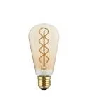 LED Lamp goud B01 5V Collectie Spiraal Filament Edison ST64 1,3W E27 Dimbaar 2500K