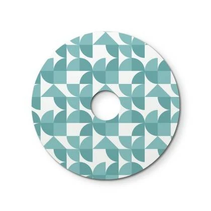 Ellepì mini platte lampenkap met geometrische ontwerpen 'Kaleidoscope', 24 cm diameter - Made in Italy - geometrie 3