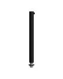 Cilindrische metalen kabelklem van 15 cm, compleet met pendelbuis, moer en ring
