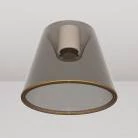 Design plafondlamp met rokerige kegelvormige Ghost bol