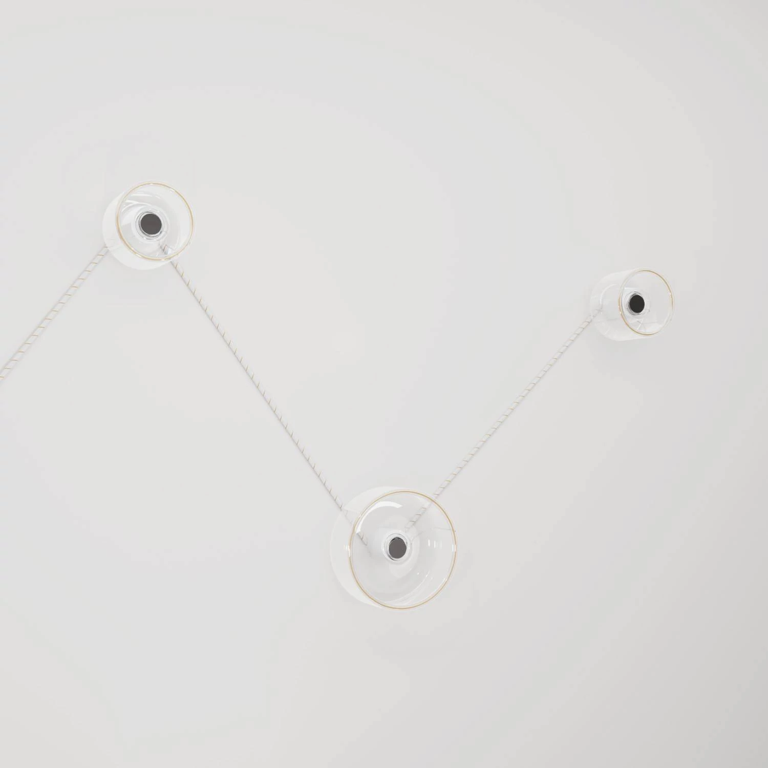Spostaluce wandlamp met 3 Ghost lichtbronnen