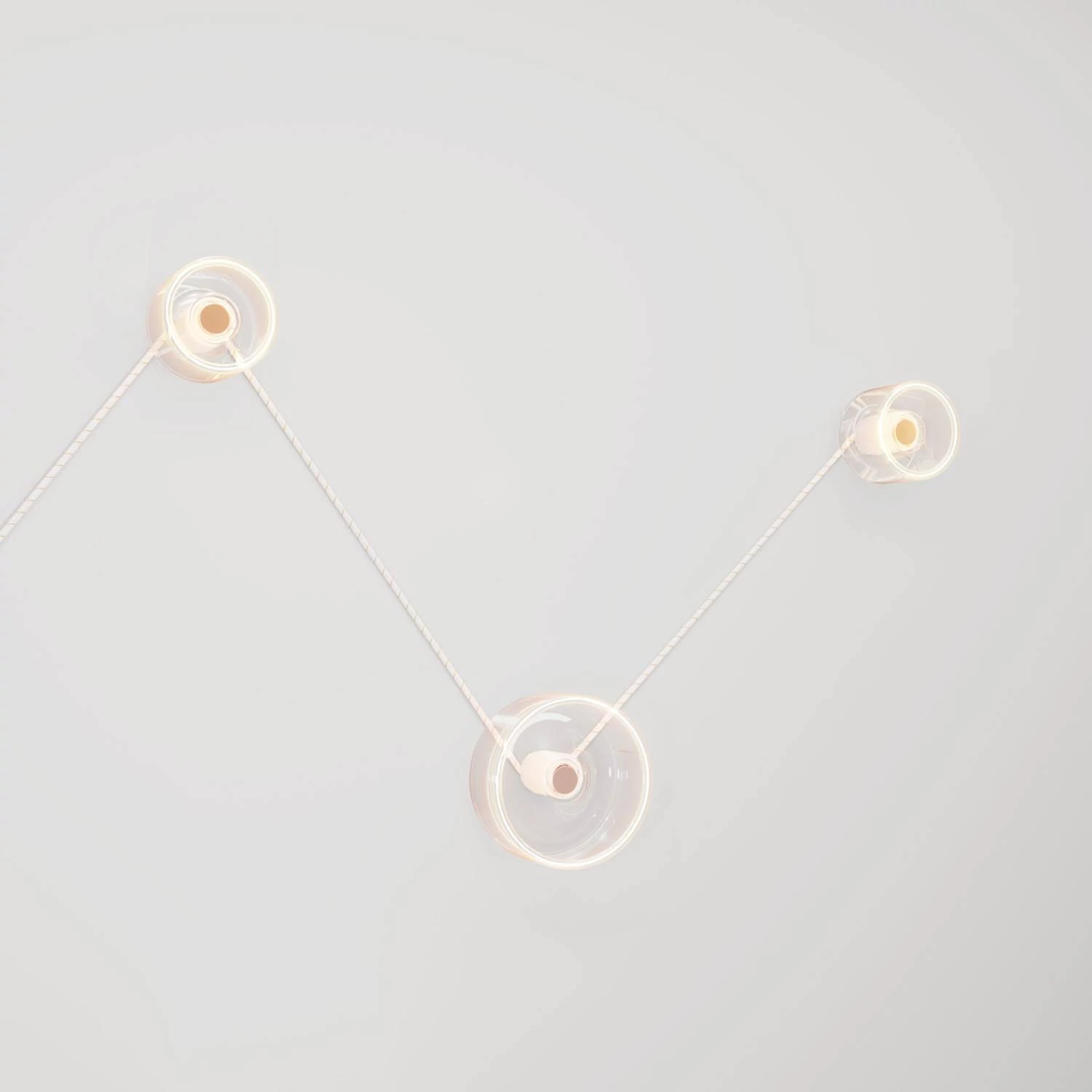 Spostaluce wandlamp met 3 Ghost lichtbronnen