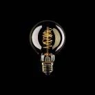 LED Gouden LED Carbon Filament lamp C05 Gebogen Spiraal Globe G80 4W E27 Dimbaar 1800K