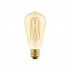 LED Gouden LED Carbon filament lamp C54 Edison ST64 7W E27 Dimbaar 2700K