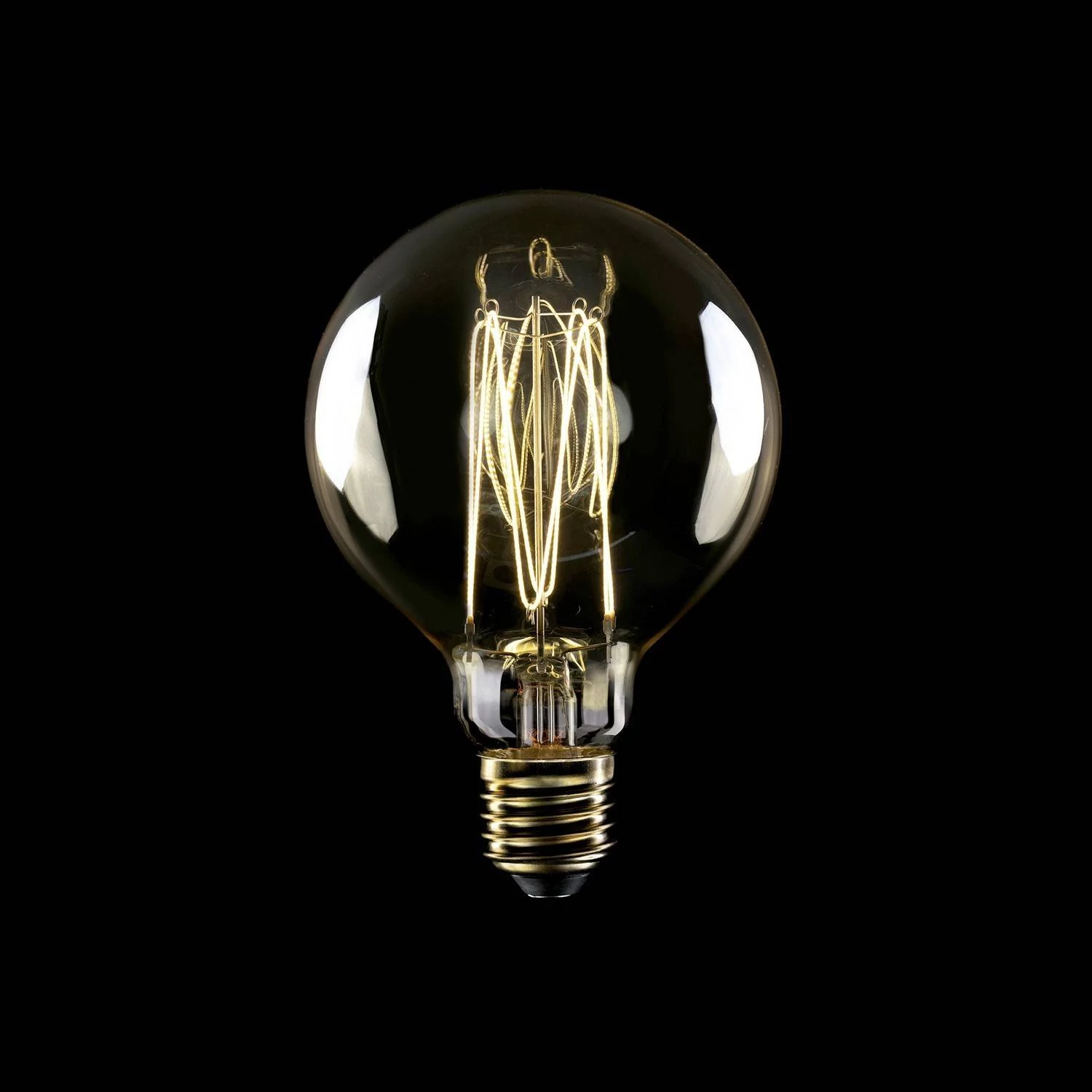 LED Gouden LED Carbon filament lamp C55 Globe G95 7W E27 Dimbaar 2700K