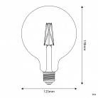LED lamp E27 CRI 95 G125 7W 2700K Dimbaar - P04