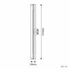 LED Linear Helder S14d Gloeilamp - lengte 500 mm 7W 620Lm 2700K Dimbaar - S02