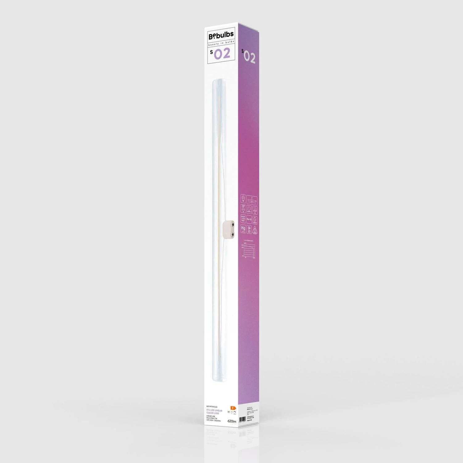 LED Linear Helder S14d Gloeilamp - lengte 500 mm 7W 620Lm 2700K Dimbaar - S02