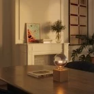 Cabless03 oplaadbare lamp met half zilveren lichtbron