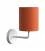 Fermaluce Metal, metalen wandlamp met lampenkap en gebogen arm