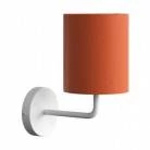 Fermaluce Metal, metalen wandlamp met lampenkap en gebogen arm