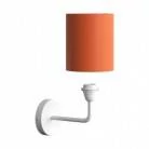 Fermaluce Metal, metalen wandlamp met lampenkap en gebogen arm