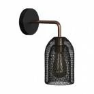 Fermaluce Metal met Ghostbell lampenkap, metalen wandlamp met gebogen arm