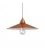 Hanglamp vervaardigd in Italië met textiel kabel, Swing kap en metalen afwerking