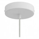 Pendant lamp with textile cable, Ghostbell XL cage lampshade and metal details - Made in Italy