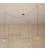 Spider - 3 lichts-meervoudige hanglamp, Made in Italy, compleet met strijkijzersnoer en Druppel-lampenkap