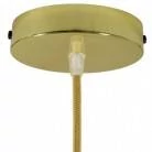 Strak design 1-gaats 120 mm. cilindrische metalen plafondkap