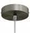 Strak design 1-gaats 120 mm. cilindrische metalen plafondkap