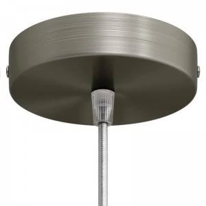 Strak design 1-gaats 120 mm. cilindrische metalen plafondkap