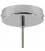 Strak design 1-gaats 120 mm. cilindrische metalen plafondkap