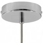 Strak design 1-gaats 120 mm. cilindrische metalen plafondkap