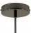 Strak design 1-gaats 120 mm. cilindrische metalen plafondkap