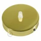 Strak design 1-gaats 120 mm. cilindrische metalen plafondkap