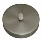 Strak design 1-gaats 120 mm. cilindrische metalen plafondkap