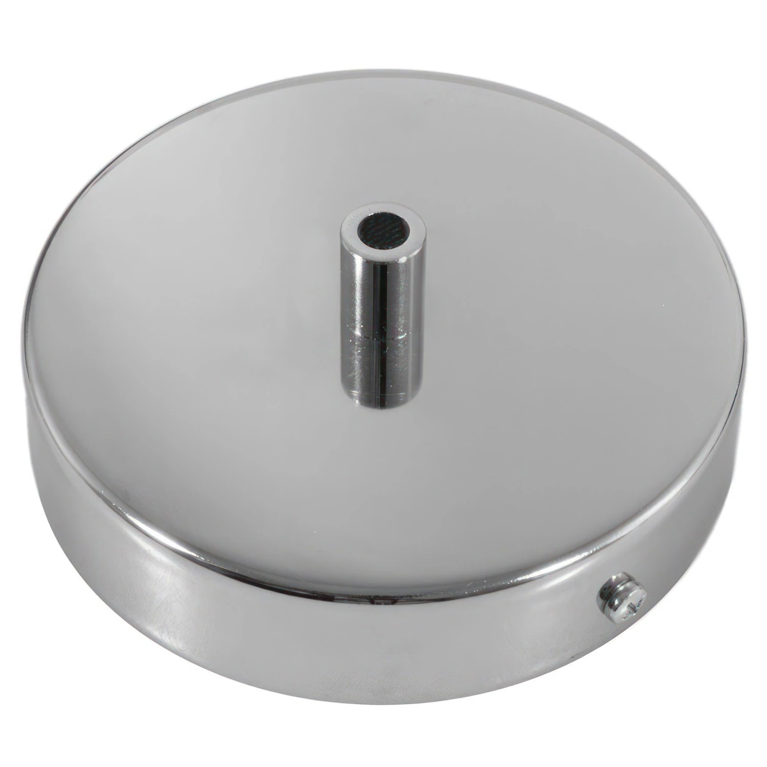 Strak design 1-gaats 120 mm. cilindrische metalen plafondkap
