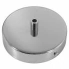 Strak design 1-gaats 120 mm. cilindrische metalen plafondkap