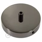 Strak design 1-gaats 120 mm. cilindrische metalen plafondkap