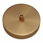 Strak design 1-gaats 120 mm. cilindrische metalen plafondkap