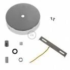 Strak design 1-gaats 120 mm. cilindrische metalen plafondkap