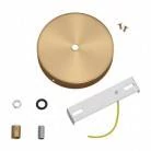 Strak design 1-gaats 120 mm. cilindrische metalen plafondkap