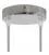 Strak design 2-gaats 120 mm. cilindrische metalen plafondkap