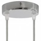 Strak design 2-gaats 120 mm. cilindrische metalen plafondkap